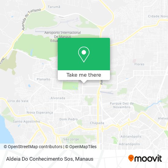 Aldeia Do Conhecimento Sos map