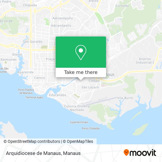 Mapa Arquidiocese de Manaus