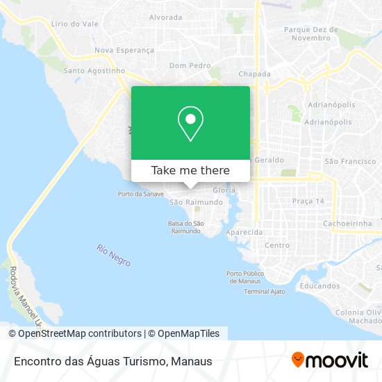 Encontro das Águas Turismo map