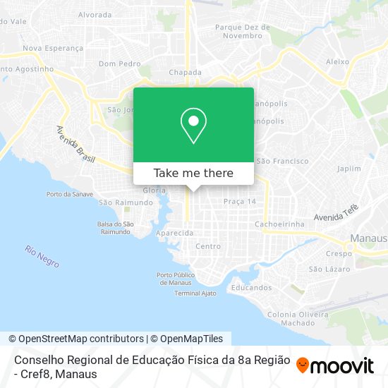 Conselho Regional de Educação Física da 8a Região - Cref8 map