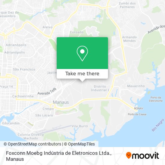Foxconn Moebg Indústria de Eletronicos Ltda. map