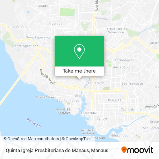 Quinta Igreja Presbiteriana de Manaus map