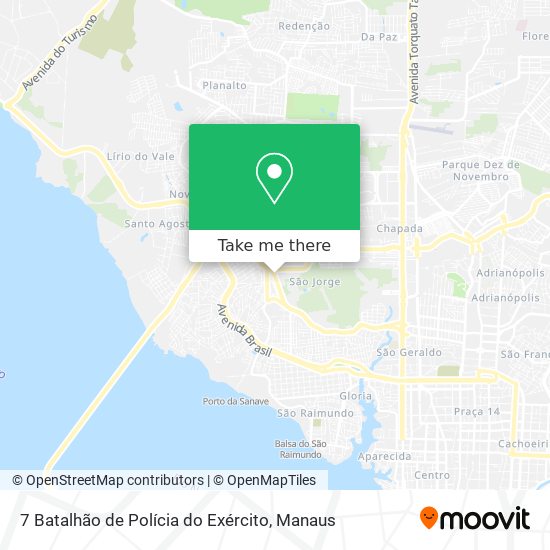 7 Batalhão de Polícia do Exército map