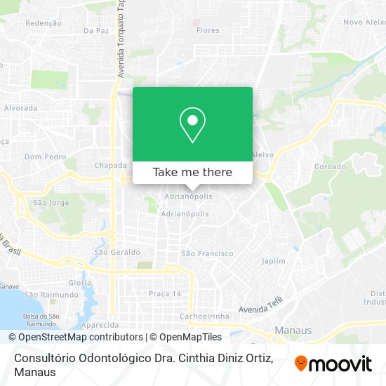 Consultório Odontológico Dra. Cinthia Diniz Ortiz map