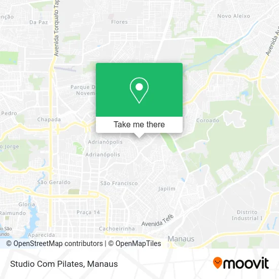Studio Com Pilates map