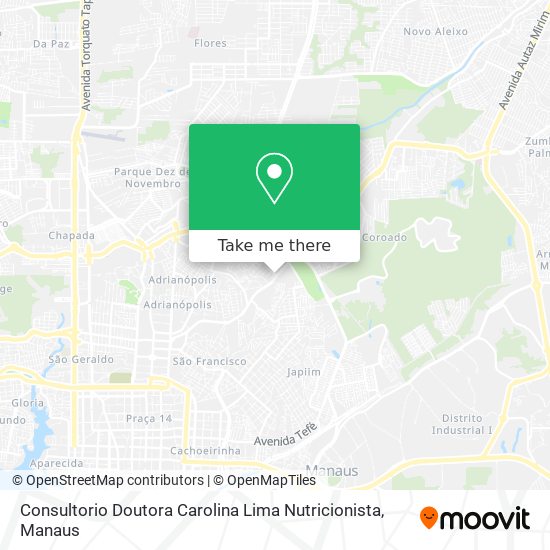 Consultorio Doutora Carolina Lima Nutricionista map