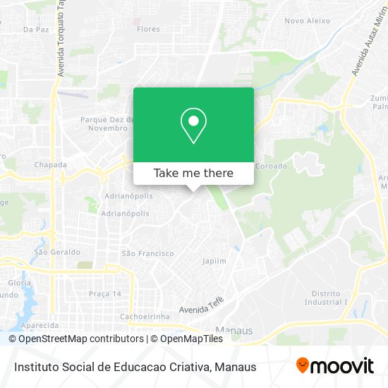 Instituto Social de Educacao Criativa map