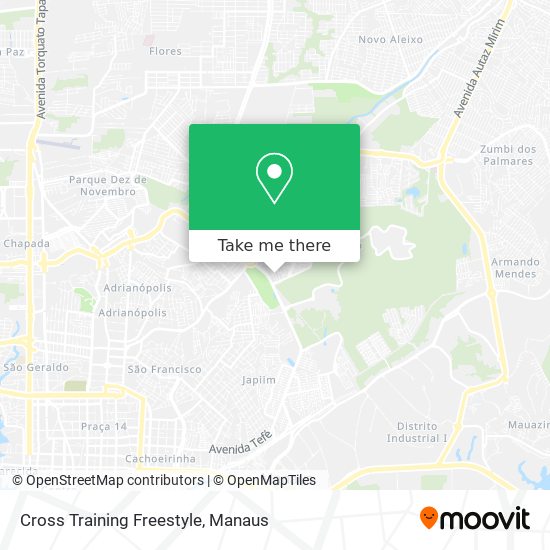 Cross Training Freestyle map