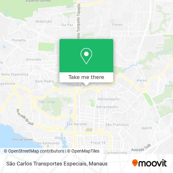 São Carlos Transportes Especiais map