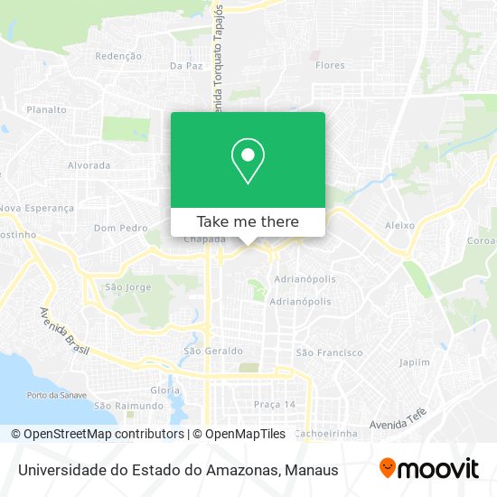 Universidade do Estado do Amazonas map
