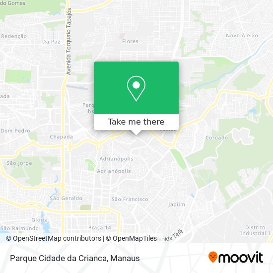 Parque Cidade da Crianca map