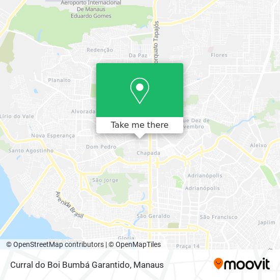 Curral do Boi Bumbá Garantido map
