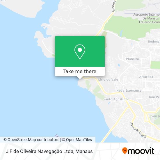 J F de Oliveira Navegação Ltda map