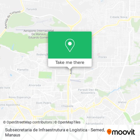 Mapa Subsecretaria de Infraestrutura e Logística - Semed