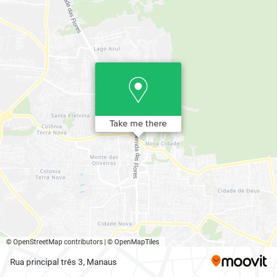 Rua principal três 3 map