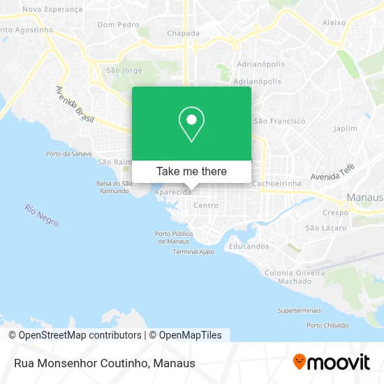 Rua Monsenhor Coutinho map