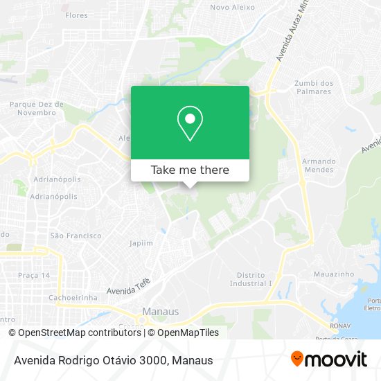 Avenida Rodrigo Otávio 3000 map