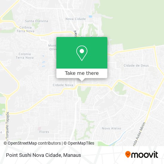 Point Sushi Nova Cidade map