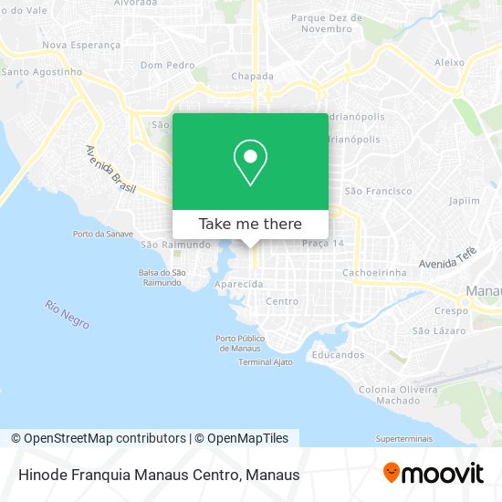Hinode Franquia Manaus Centro map