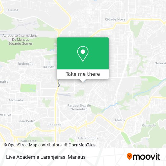 Mapa Live Academia Laranjeiras