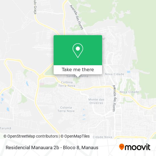 Residencial Manauara 2b - Bloco 8 map