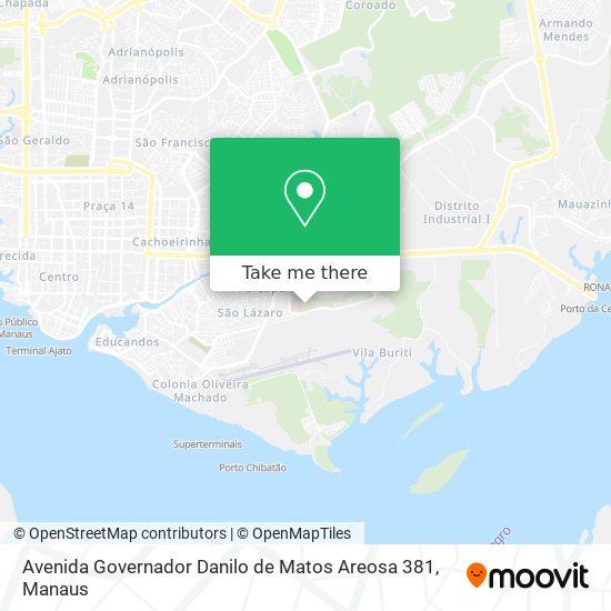 Mapa Avenida Governador Danilo de Matos Areosa 381