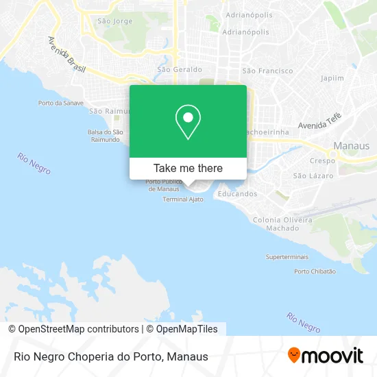Rio Negro Choperia do Porto map