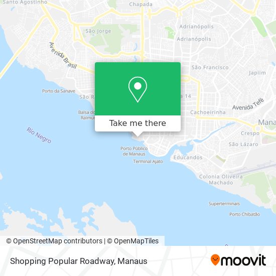 Shopping Popular Roadway map