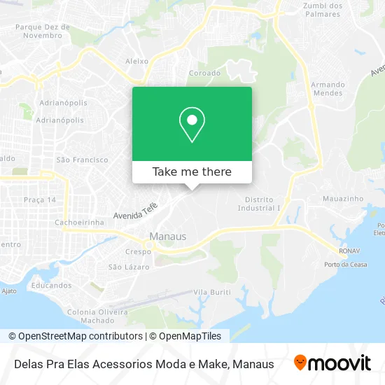 Delas Pra Elas Acessorios Moda e Make map