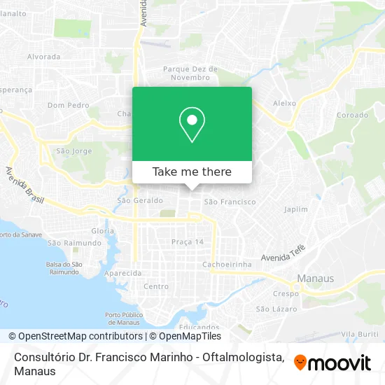 Consultório Dr. Francisco Marinho - Oftalmologista map