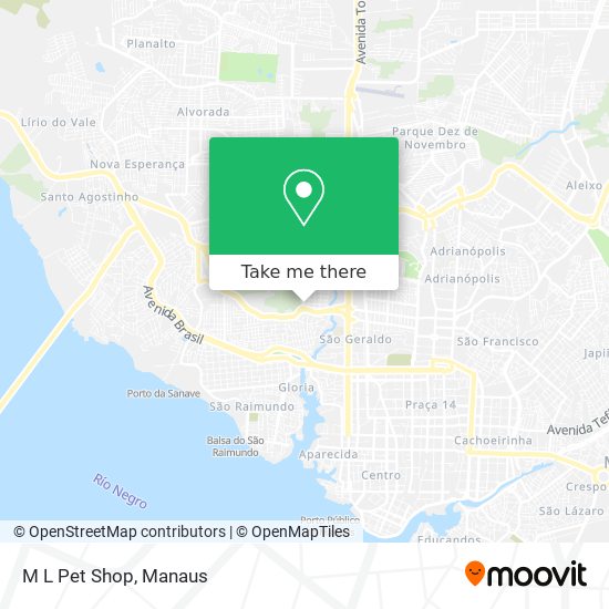 M L Pet Shop map