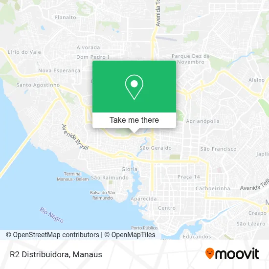 R2 Distribuidora map