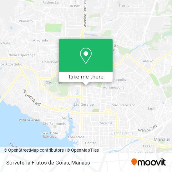 Sorveteria Frutos de Goias map