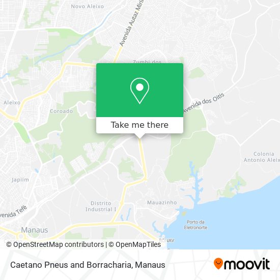 Caetano Pneus and Borracharia map