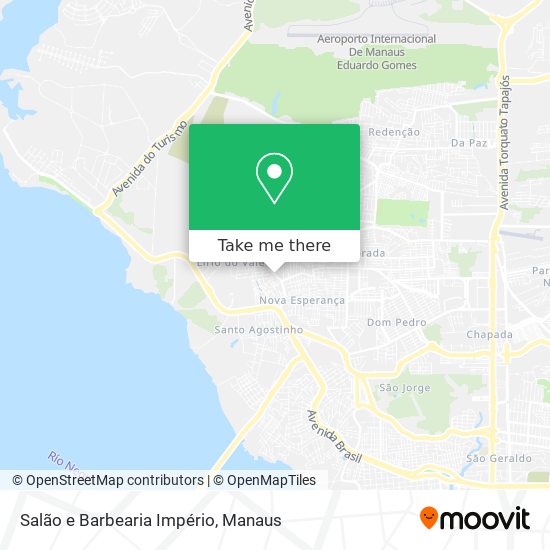 Salão e Barbearia Império map