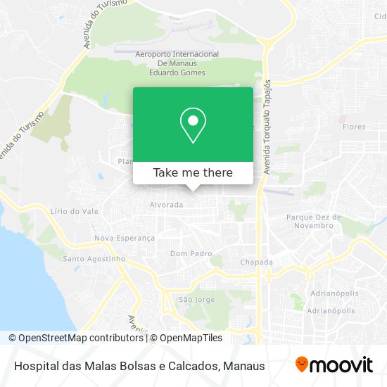 Hospital das Malas Bolsas e Calcados map