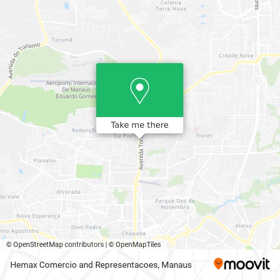 Hemax Comercio and Representacoes map