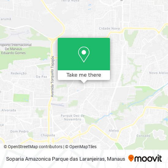 Soparia Amazonica Parque das Laranjeiras map