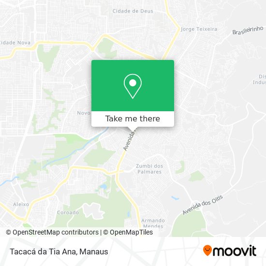 Mapa Tacacá da Tia Ana