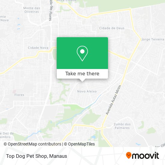 Top Dog Pet Shop map