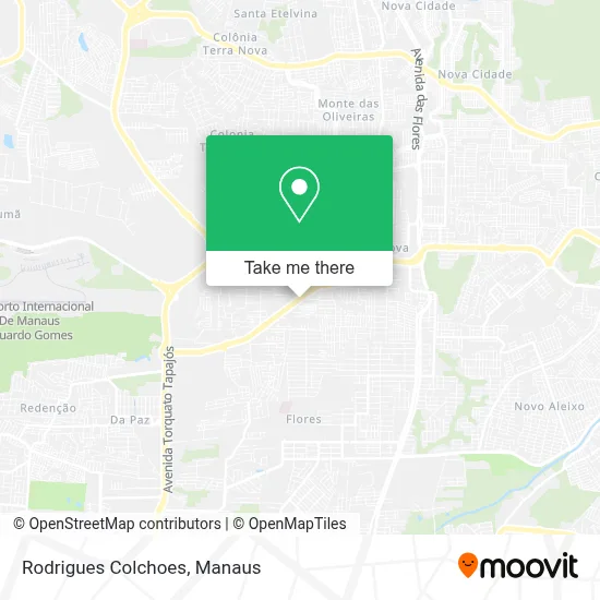 Rodrigues Colchoes map