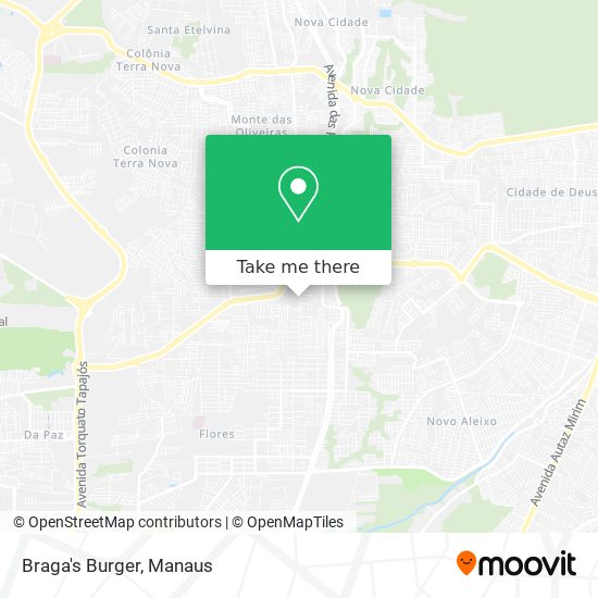 Braga's Burger map
