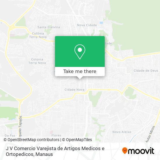 J V Comercio Varejista de Artigos Medicos e Ortopedicos map