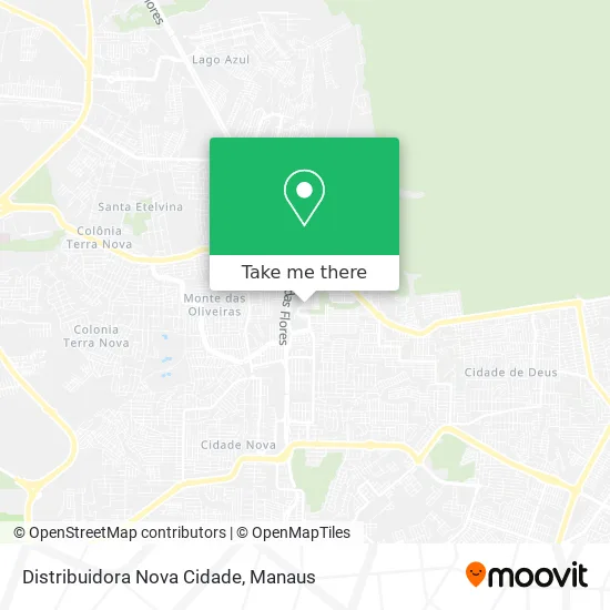 Mapa Distribuidora Nova Cidade