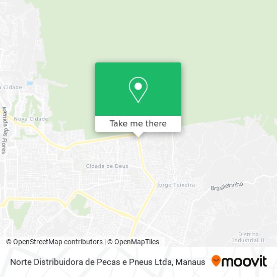 Norte Distribuidora de Pecas e Pneus Ltda map