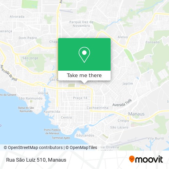 Rua São Luíz 510 map
