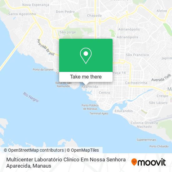 Multicenter Laboratório Clínico Em Nossa Senhora Aparecida map