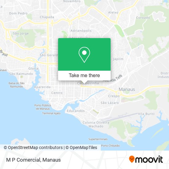 M P Comercial map