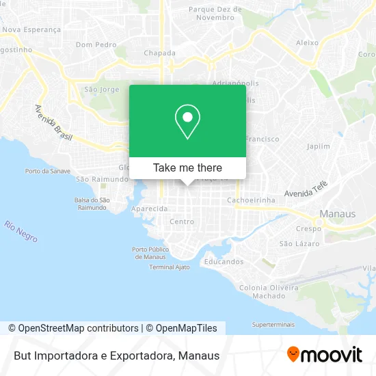 But Importadora e Exportadora map