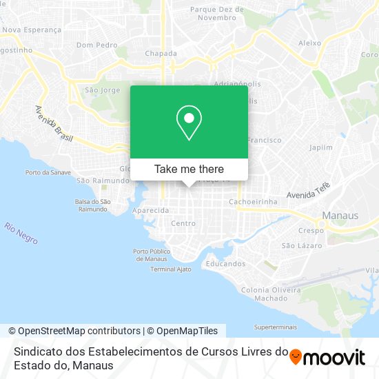 Sindicato dos Estabelecimentos de Cursos Livres do Estado do map